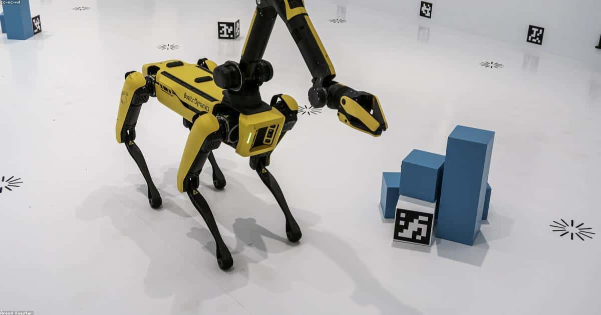 Human hand touching a digital interface